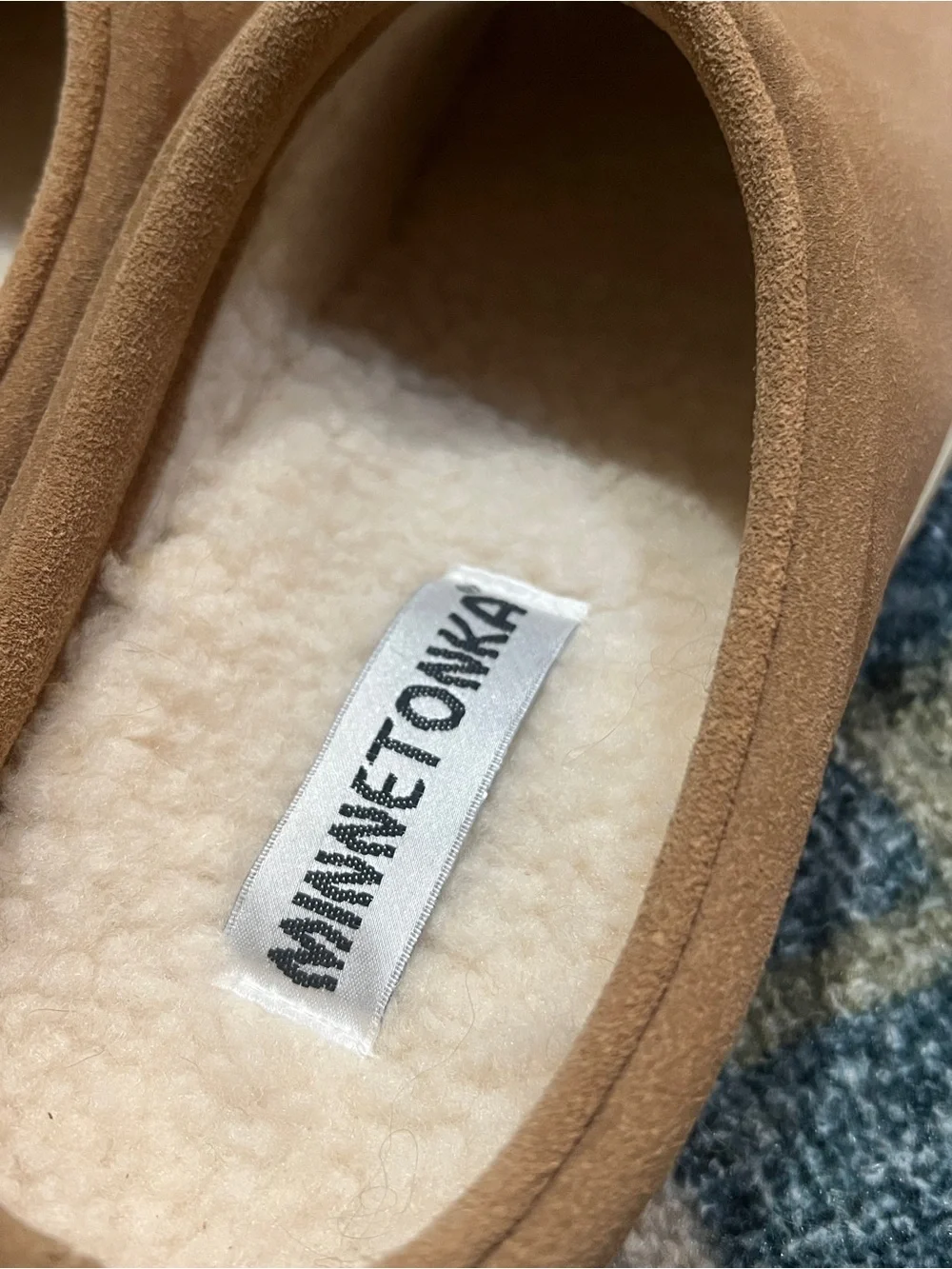 Minnetonka Suede Slipper/Slide On